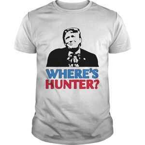 Wheres Hunter Trump 2020 Rally Anti Biden Conservative Shirt